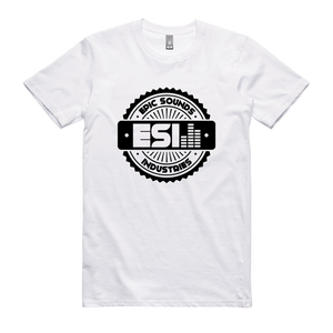 ESI - Epic Sound Industries Shirt - White Small / White Shirt - Rave Central Hardstyle and Hardcore Merchandise