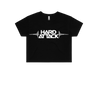 Hard Attack Crop Tee X Small Crop Top - Rave Central Hardstyle and Hardcore Merchandise