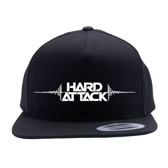 Hard Attack Snapbacks Black Hat - Rave Central Hardstyle and Hardcore Merchandise
