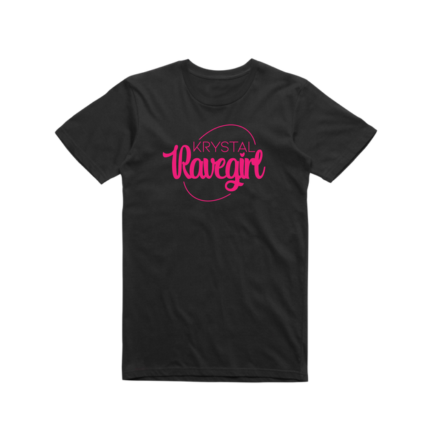 Krystal Ravegirl T-Shirt #1 Small / UV Pink Shirt - Rave Central Hardstyle and Hardcore Merchandise