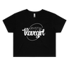 Krystal Ravegirl Crop T-Shirt #1 X Small / White Crop Top - Rave Central Hardstyle and Hardcore Merchandise