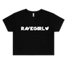 Krystal Ravegirl Crop T-Shirt #3 X Small / White Crop Top - Rave Central Hardstyle and Hardcore Merchandise