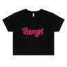 Krystal Ravegirl Crop T-Shirt #2 X Small / UV Pink Crop Top - Rave Central Hardstyle and Hardcore Merchandise