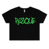 Risqué Crop Top Small / UV Green Crop Top - Rave Central Hardstyle and Hardcore Merchandise