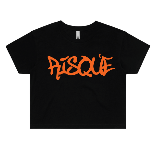 Risqué Crop Top Small / UV Orange Crop Top - Rave Central Hardstyle and Hardcore Merchandise