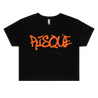 Risqué Crop Top Small / UV Orange Crop Top - Rave Central Hardstyle and Hardcore Merchandise