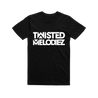 Twisted Melodiez Hardstyle Unisex T-Shirt - Rave Central Small / Black/White Shirt - Rave Central Hardstyle and Hardcore Merchandise