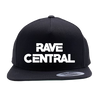 Rave Central Snapback Black/White Hat - Rave Central Hardstyle and Hardcore Merchandise