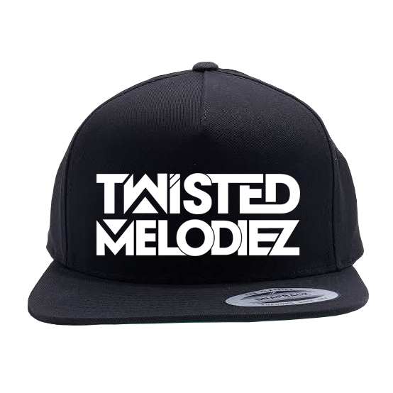 Twisted Melodiez Snapback Black Hat - Rave Central Hardstyle and Hardcore Merchandise