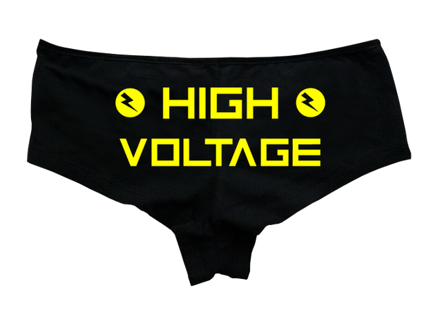 High Voltage Hotpants Small Hot Pants - Rave Central Hardstyle and Hardcore Merchandise