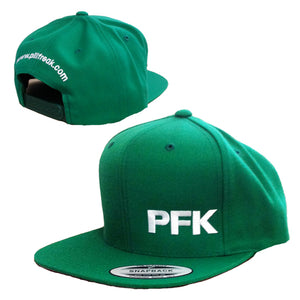 Pillfreak PFK Snapbacks Green Hat - Rave Central Hardstyle and Hardcore Merchandise