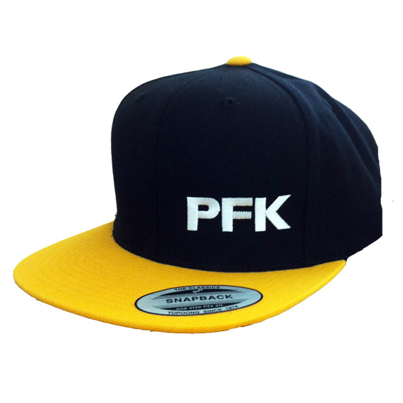 Pillfreak PFK Colour Bill Snapback Yellow Hat - Rave Central Hardstyle and Hardcore Merchandise