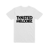Twisted Melodiez Hardstyle Unisex T-Shirt - Rave Central Small / White/Black Shirt - Rave Central Hardstyle and Hardcore Merchandise