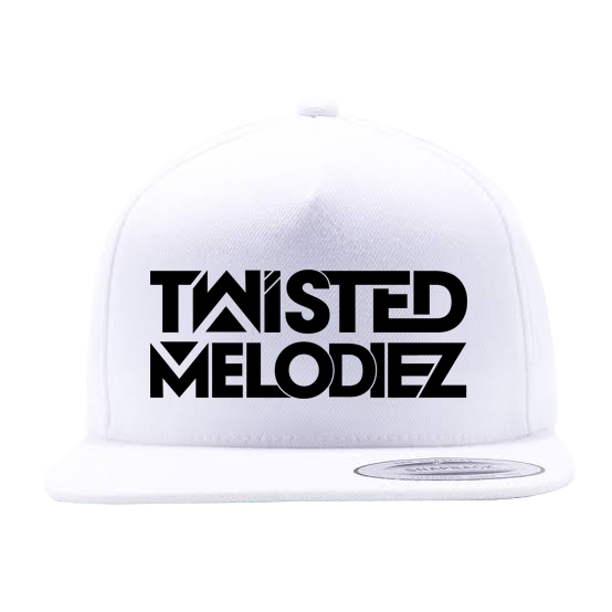 Twisted Melodiez Snapback White Hat - Rave Central Hardstyle and Hardcore Merchandise
