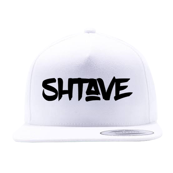 Shtave Snapback - Rave Central White Hat - Rave Central Hardstyle and Hardcore Merchandise