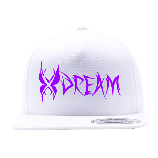 XDream Snapback White/Purple Hat - Rave Central Hardstyle and Hardcore Merchandise